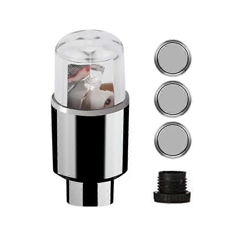 Set of 2 universal fluorescent valve caps for car tires, car tires