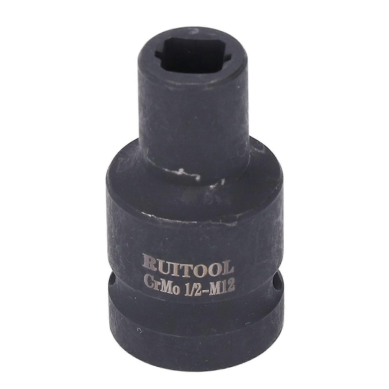 M12 Square Tap Socket Cr Molybdenum Steel 1/2 Inch Drive Spring Loaded Tap Socket for Electric Pneumatic Hand Wrench