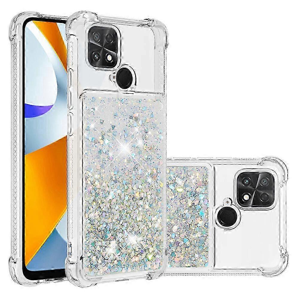 Case for Xiaomi Poco C40 Bumper Cover Sparkly Glitter Bling Flowing...