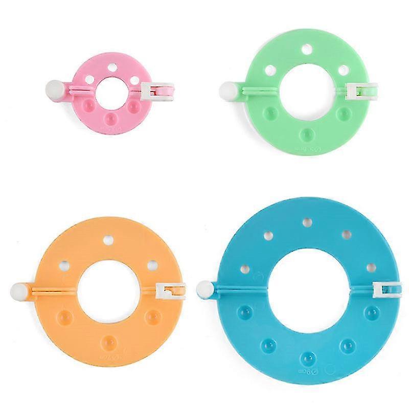 1Set 4 Sizes DIY Sewing Tools Pompon Set Plastic Pom Pom Maker Clov...