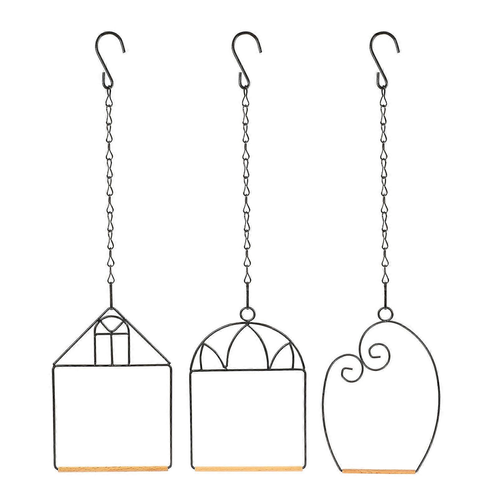 3 Sets of Hummingbird Swing Portable Bird Perch Metal Frame Bird Swing Bird Training Stand Rack
