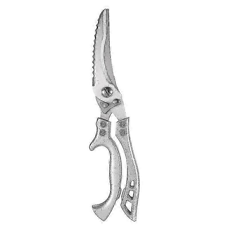 Multifunctional Stainless Steel Chicken Bone Scissors, Sharp & Powerful, 1pc, Silver
