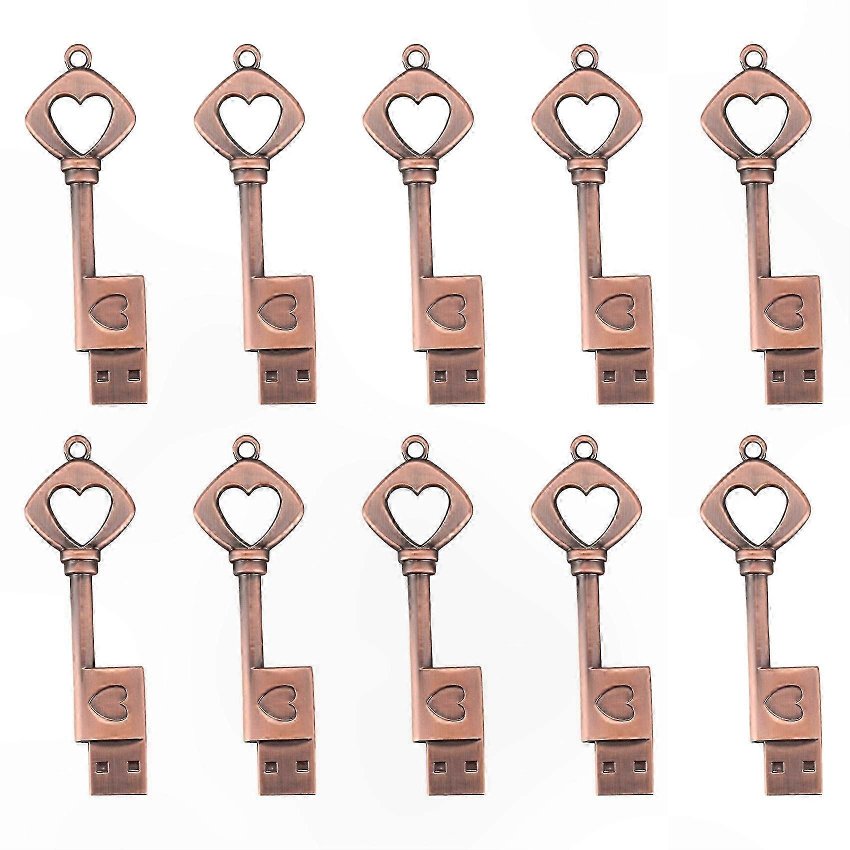 8GB USB 2.0 Flash Drive with Copper Core and Metal Casing for Data Storage