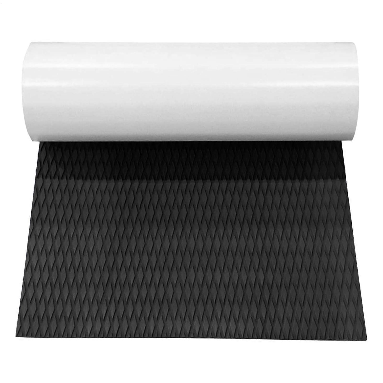 EVA Foam Boat Decking Non-Slip Traction Pad | Black Trimmable Flooring Mat for Yacht, Kayak, RV, Surfboard