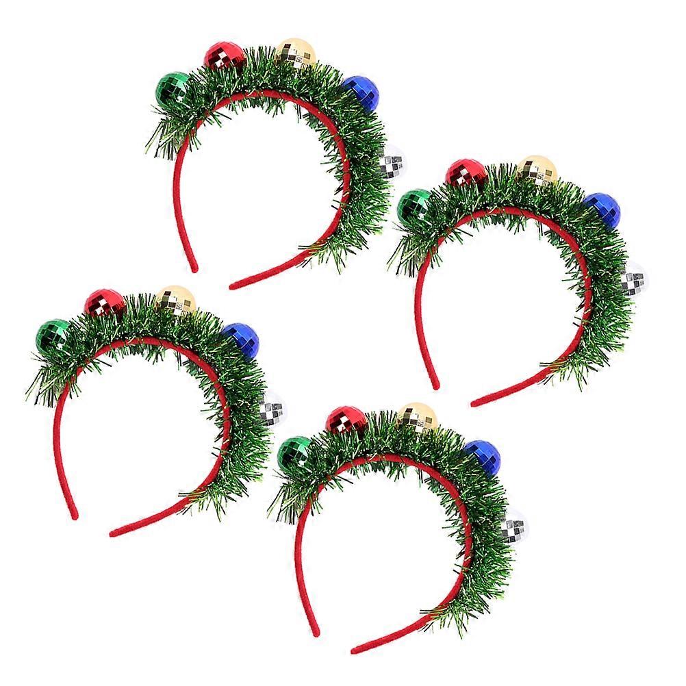 It sounds like you're referring to a product listing or description for **Christmas themed headbands**, specifically **spotlight ball headbands**.