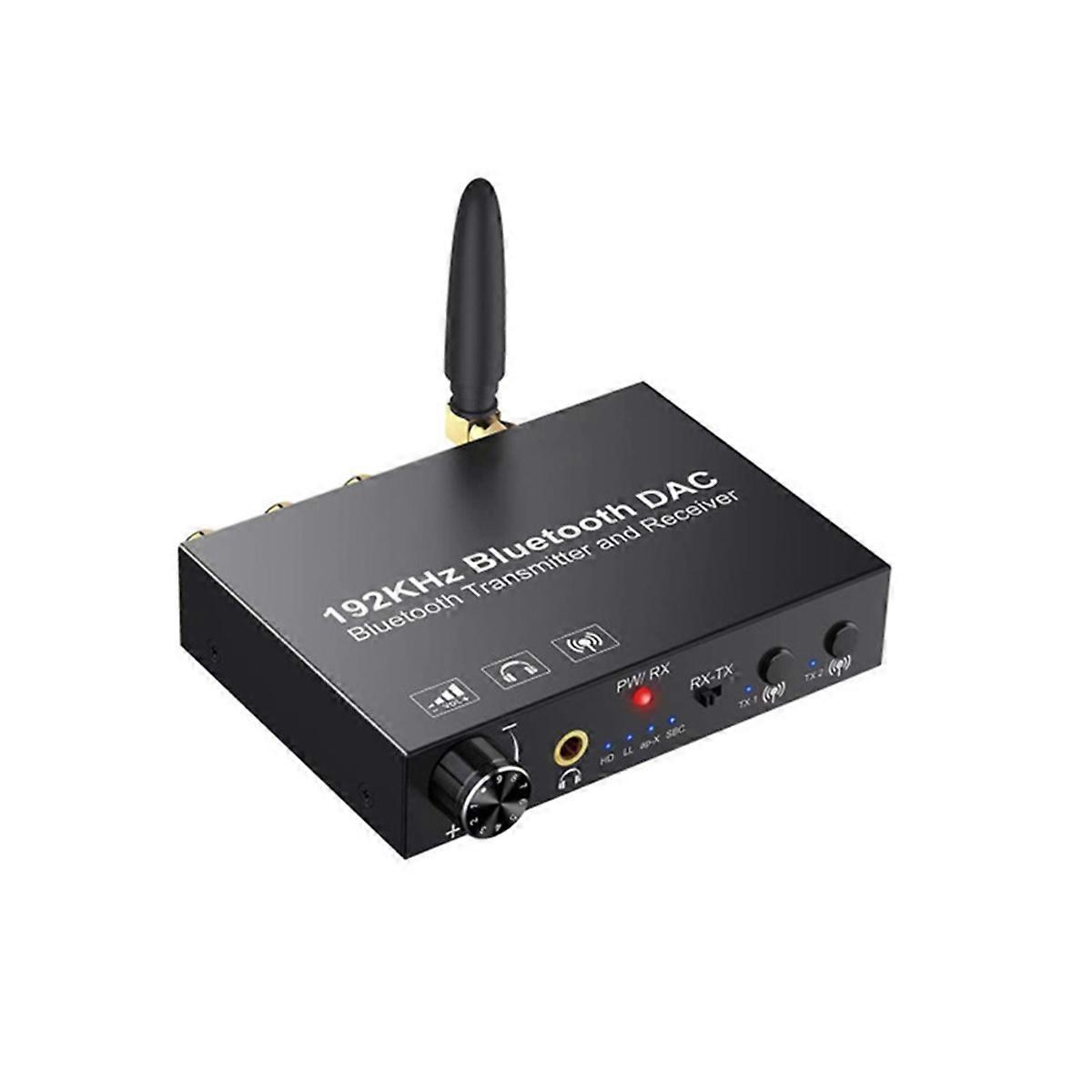 Converter Digital to SPDIF Analog Audio Bluetooth5.0 with 3.5mm Outputs Volume Control for TV Amplifier