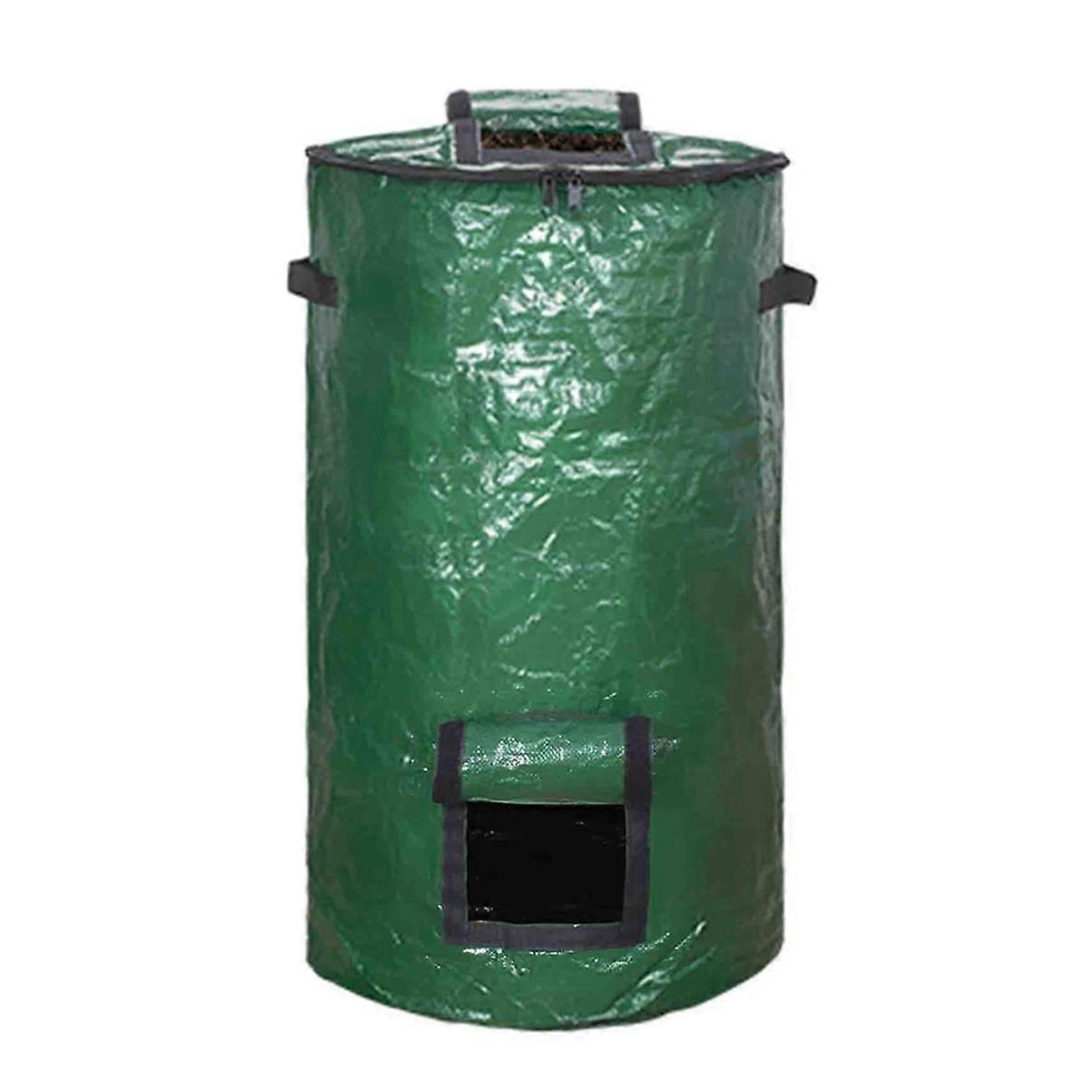 Compost Bin Bag, Fermentation Sealable Compost Bucket Garden Leaf Waste Compost Bag