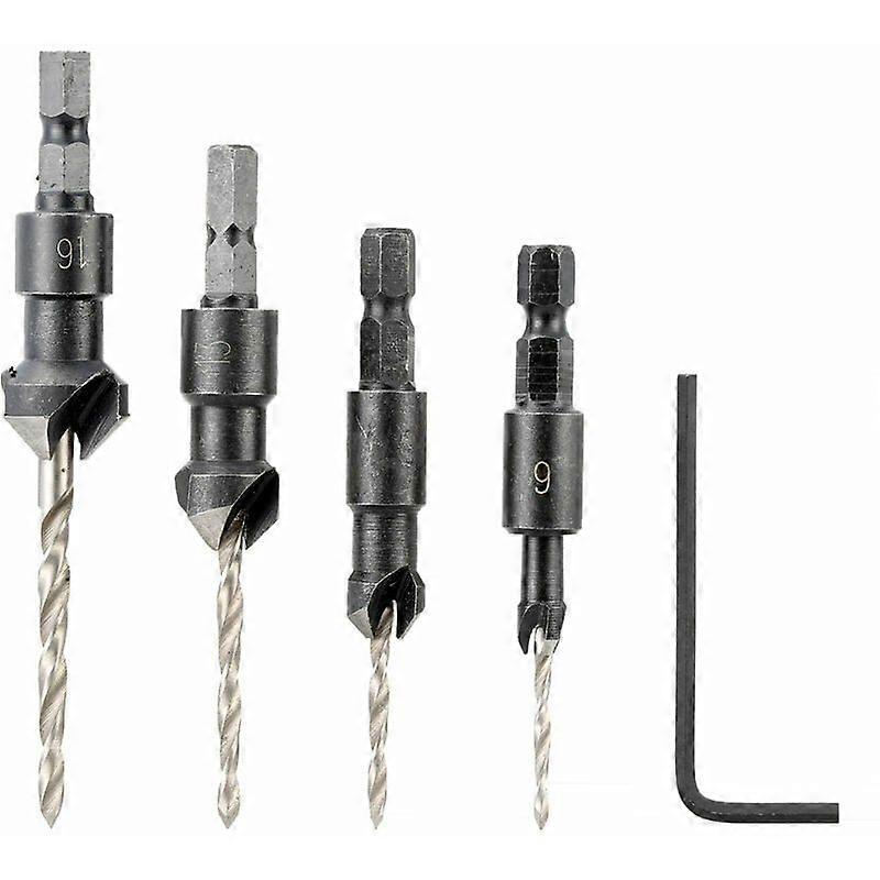 Countersunk head conical drill bit, special shaped hexagonal drill bit, wood hole saw