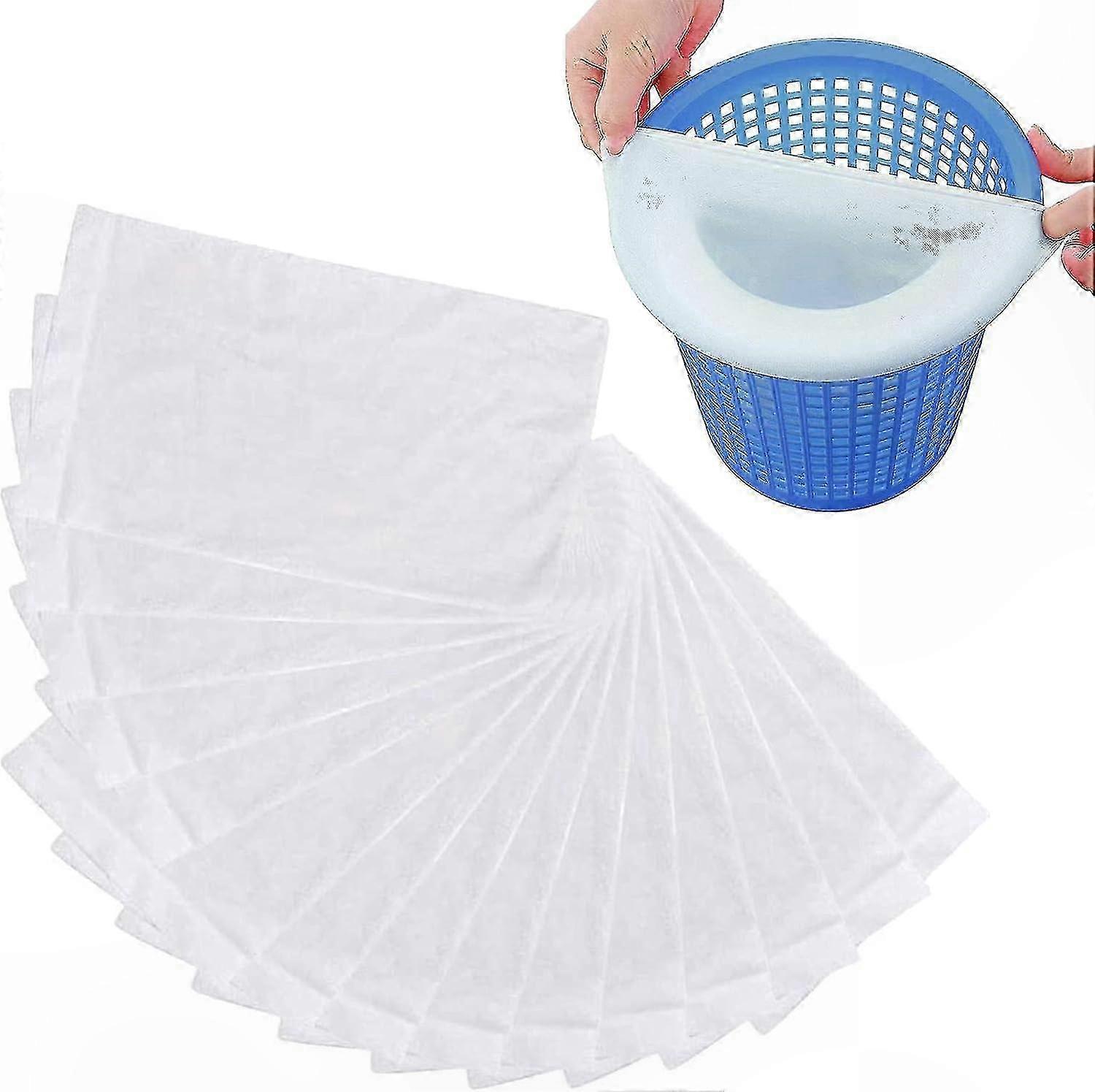 Reusable Pool Skimmer Covers, 15-Pack Washable Skimmer Socks for Pool Maintenance