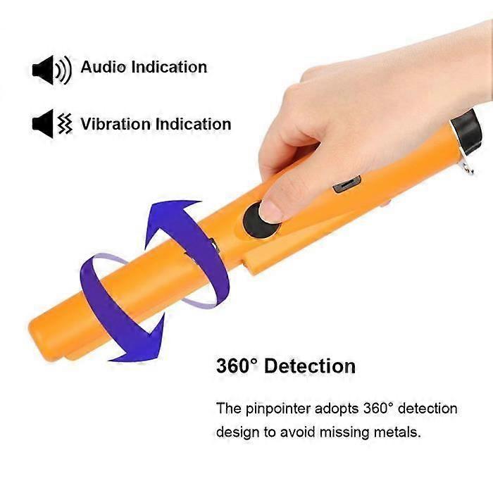 Pinpointer Metal Detector - TIP - High Sensitivity 360 - Distance Alarm