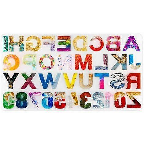 Epoxy resin mold set, silicone molds Number of letters of epoxy resin silicone