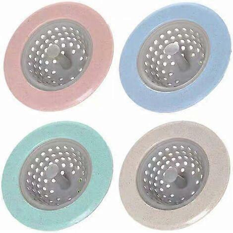 Kitchen Sink Strainer Drain Plug Sewer Strainer Bathtub Drain Plug - 4 Pieces