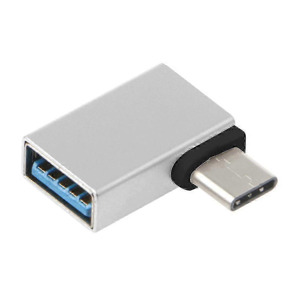 90 Right Angle Type C To USB 3.0 Female Data OTG Converter for for Macbook