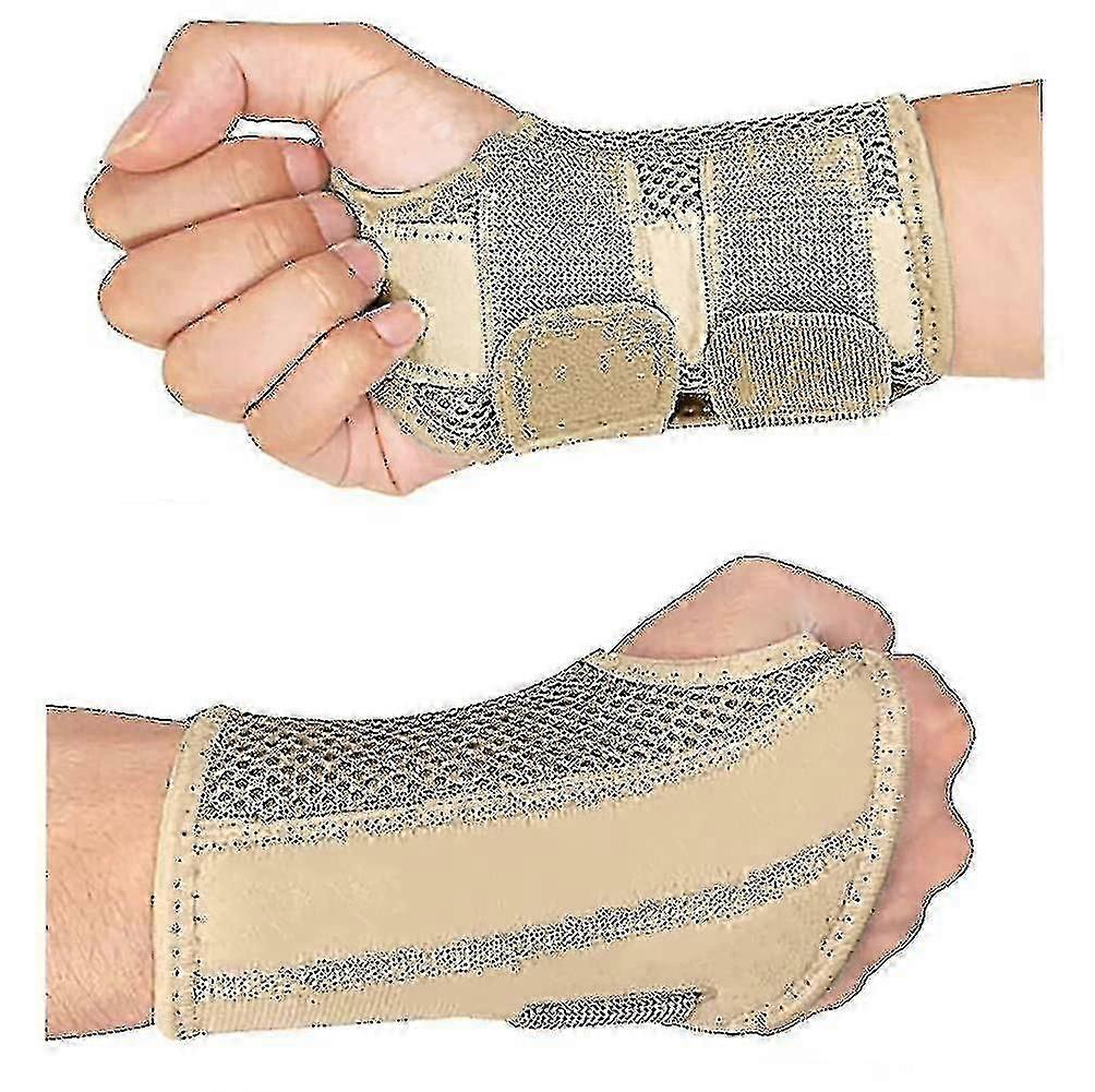 Arthritis wrist support brace for carpal tunnel, adjustable straps with breathable design