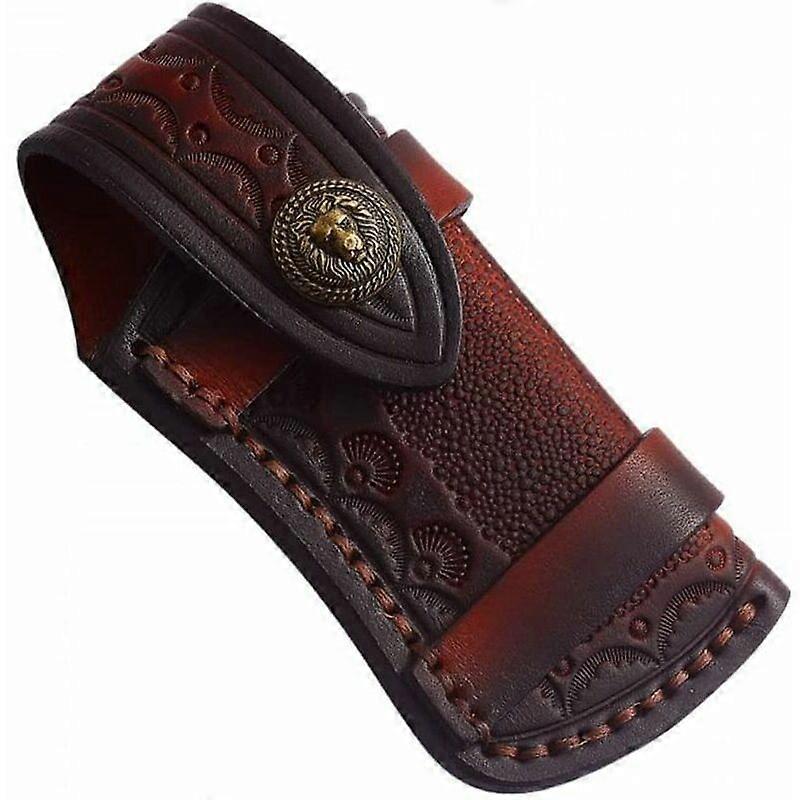 Leather Sheath for Folding Knife - Protective Pocket Knife Sheath