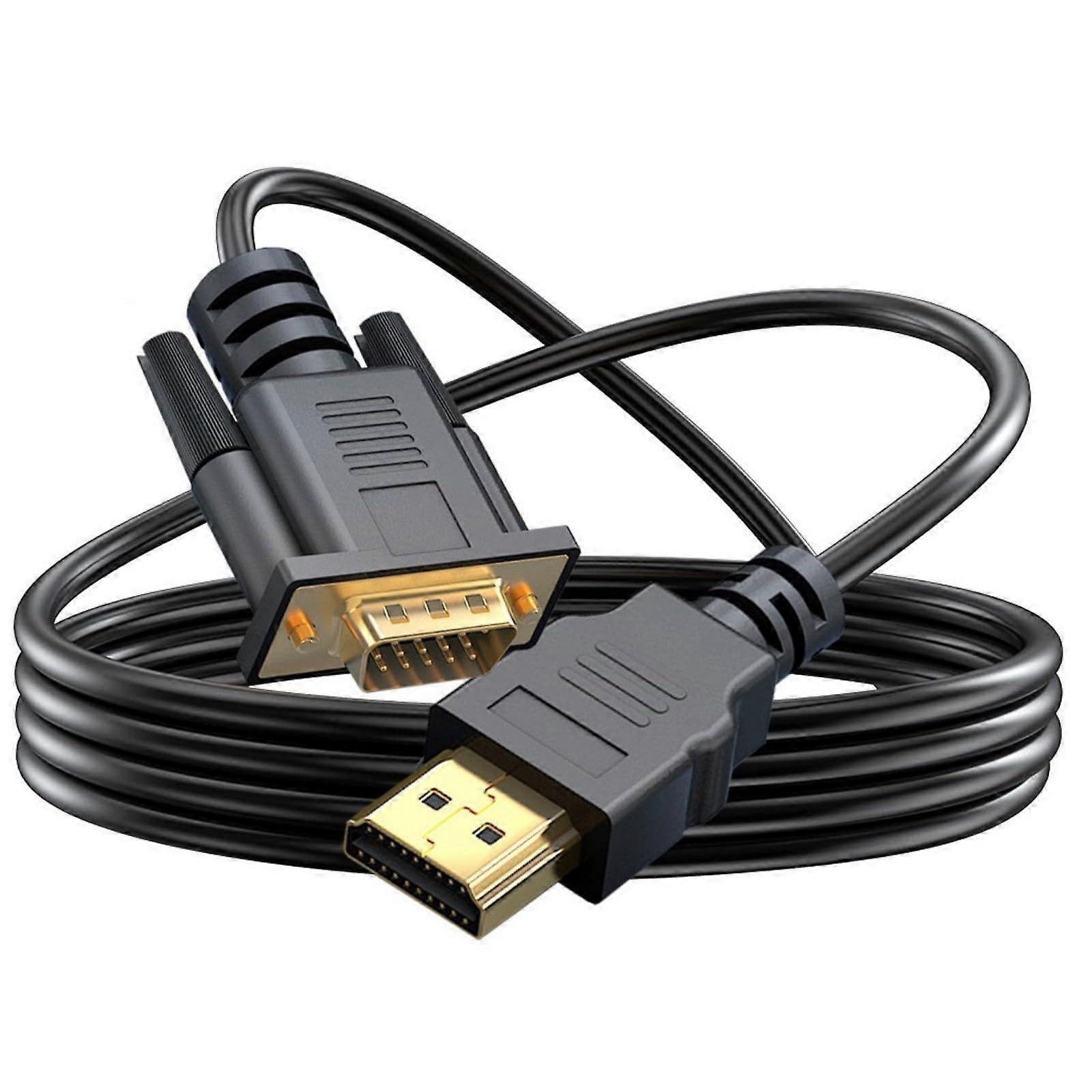 HDMIs to VGA Cable HDMI to VGA Adapter GoldPlated Connectors for Computer Monitors and Projectors HDTV