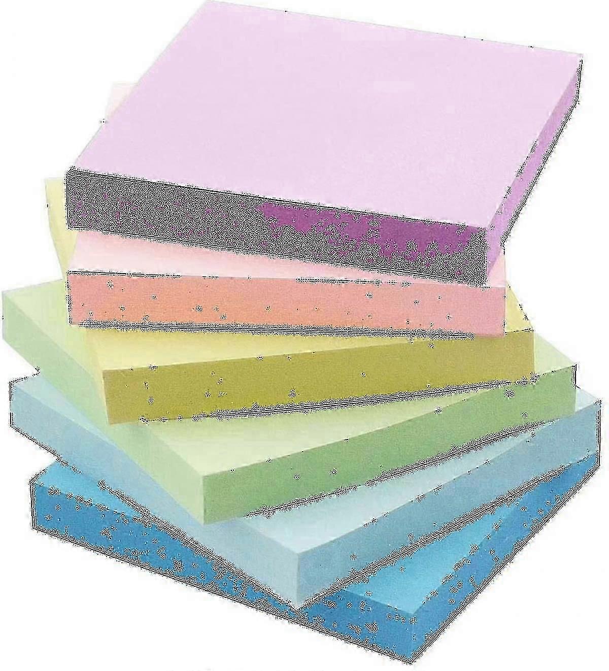 Sticky Notes 3x3 Self-stick Notes 6 Pastel Color 6 Pads, 100 Sheets/pad A - Mishana