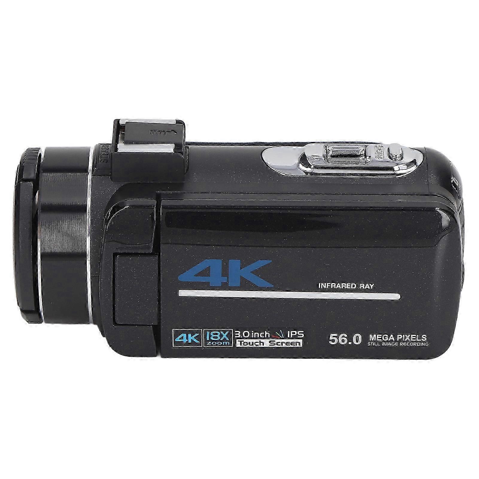 2025 4K Video Camera Camcorder 18X Digital Zoom 56MP Video Recorder 3.0in Touch Screen WiFi Vlog Cameras with Remote Control