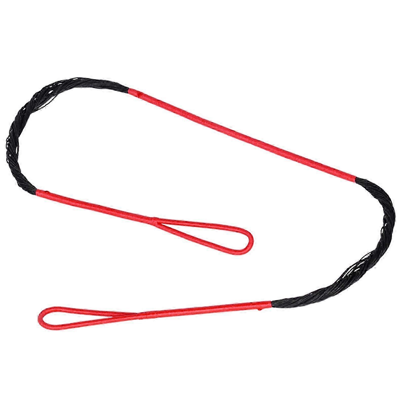 1PC 67.5cm 26.5 Inch Shooting Equipment Wear Resistant Crossbow String Archery Bowstring for Bowstring Archery Supplies  Black red