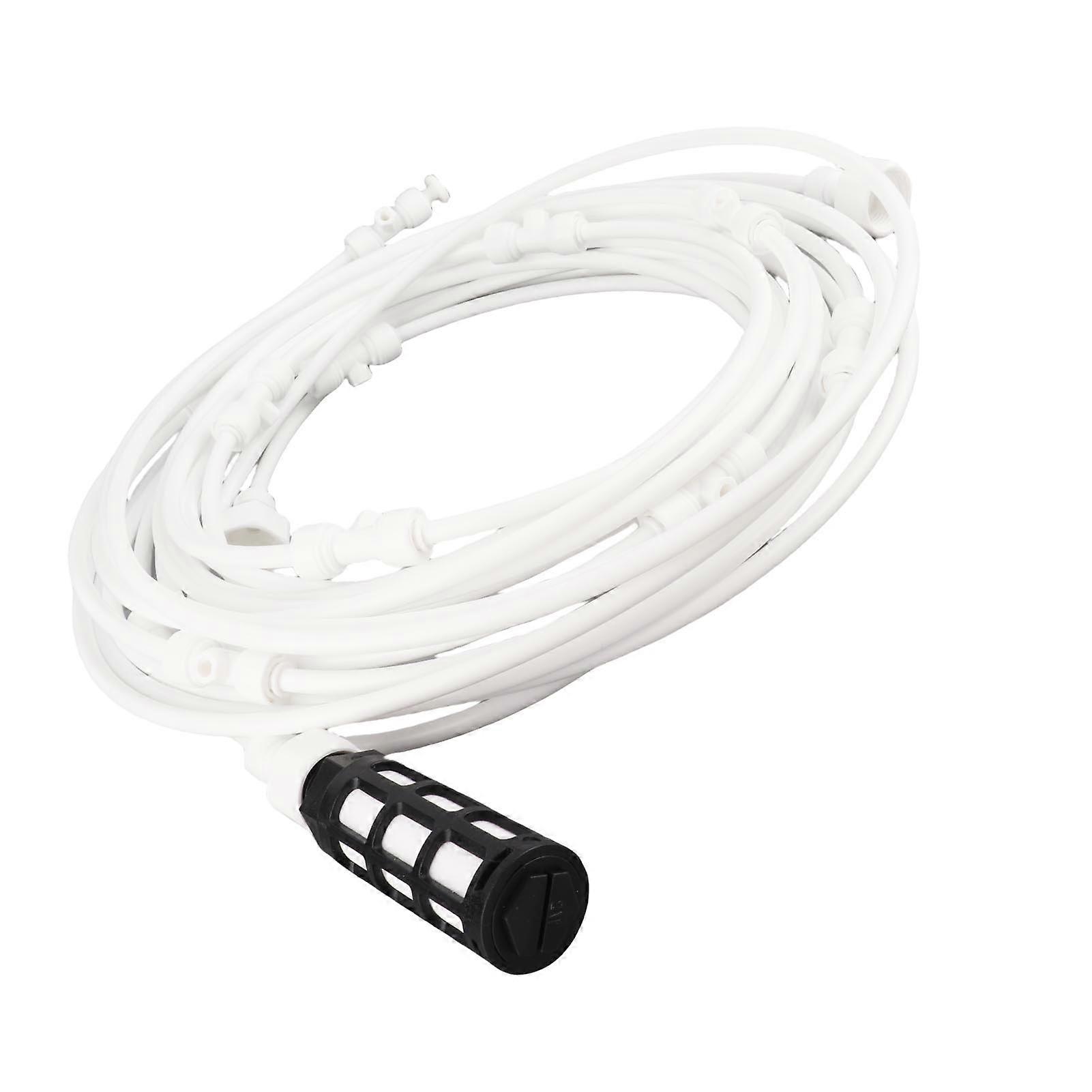 Outdoor Misting System 29.5ft with Pump Filter Nozzles Kit