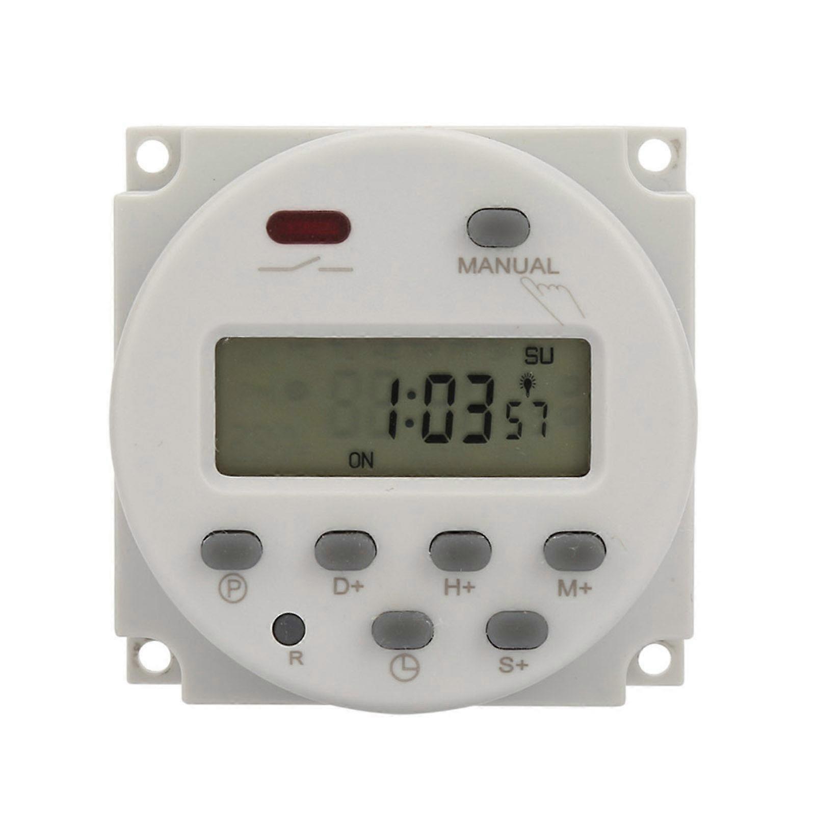 7-day programmable digital timer, small format, 1 s to 168 h, 5 VA (5 V DC)