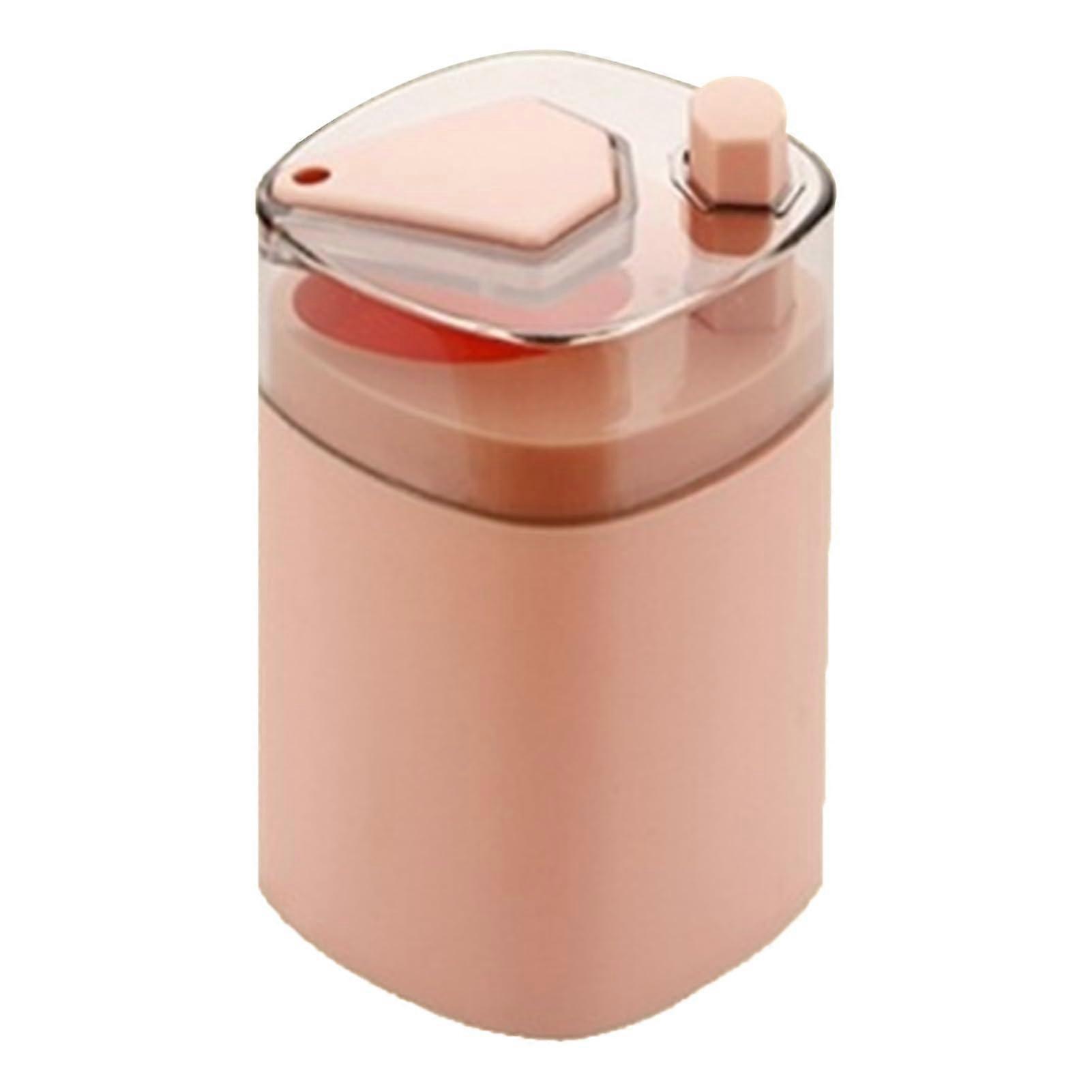 Toothpick Holder Dispenser, Automatic Pop-Up Plastic Toothpick Container for Kitchen Storage, Pink Color, Compact Design