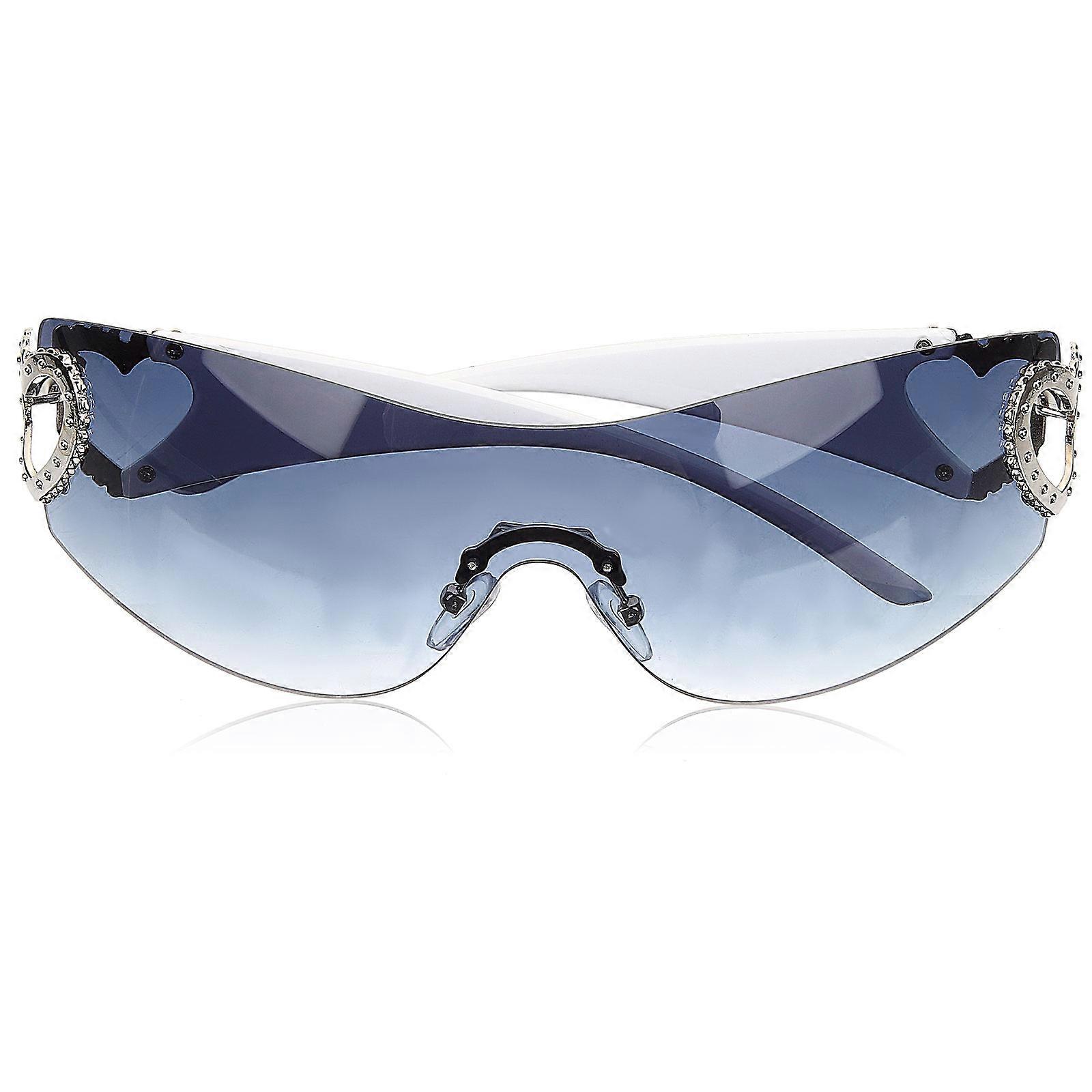 Grey Frameless Sunglasses for Decoration Trendy Summer Sunglasses for Women