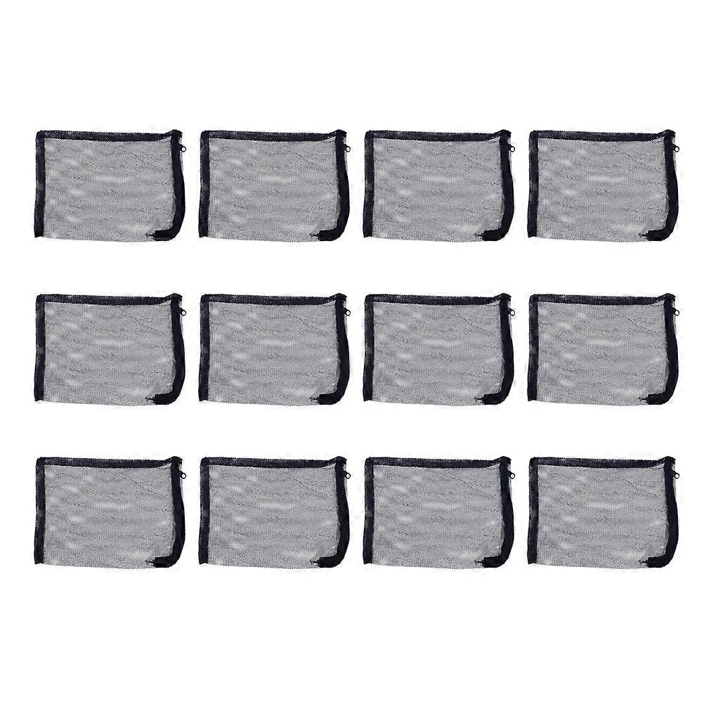 Nylon Filter Bag Mesh Zipper for Filtration 12Pcs Aquarium Garden
