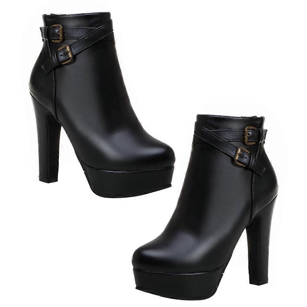 Plastic Table Display Woman Thick Heel Boots for Winter 1Pair