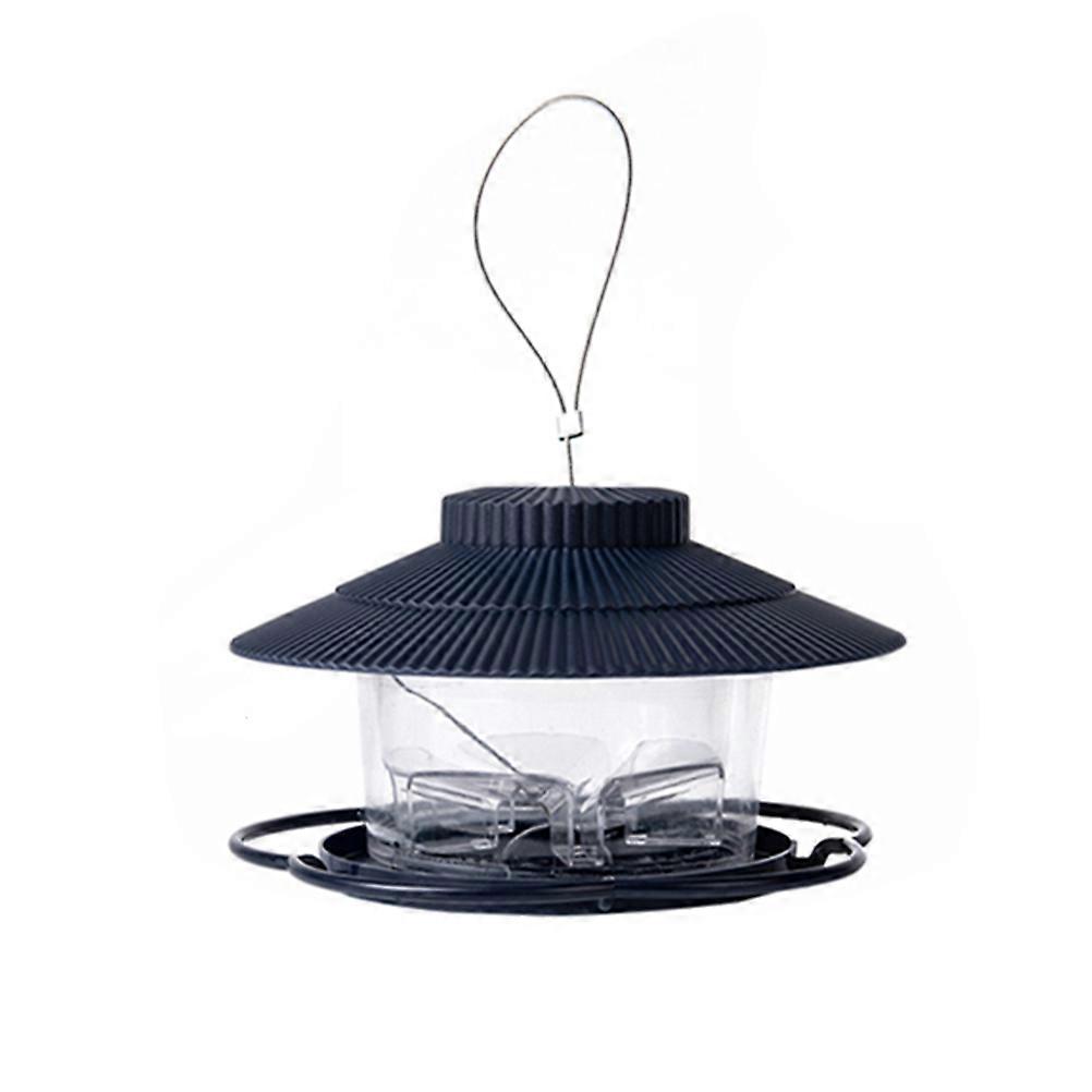 Outdoor Bird Feeder Bird Feeding Container for Storage Use Blue
