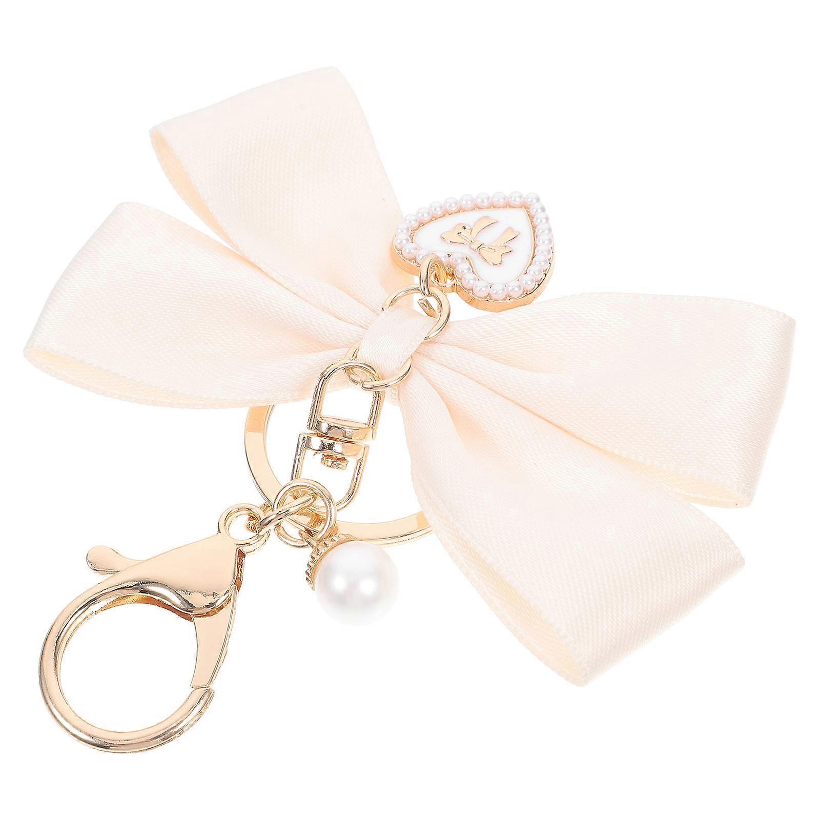 Backpack Charm Bow Keychain Cute Ribbon Bowknot 3Pcs for Accessories