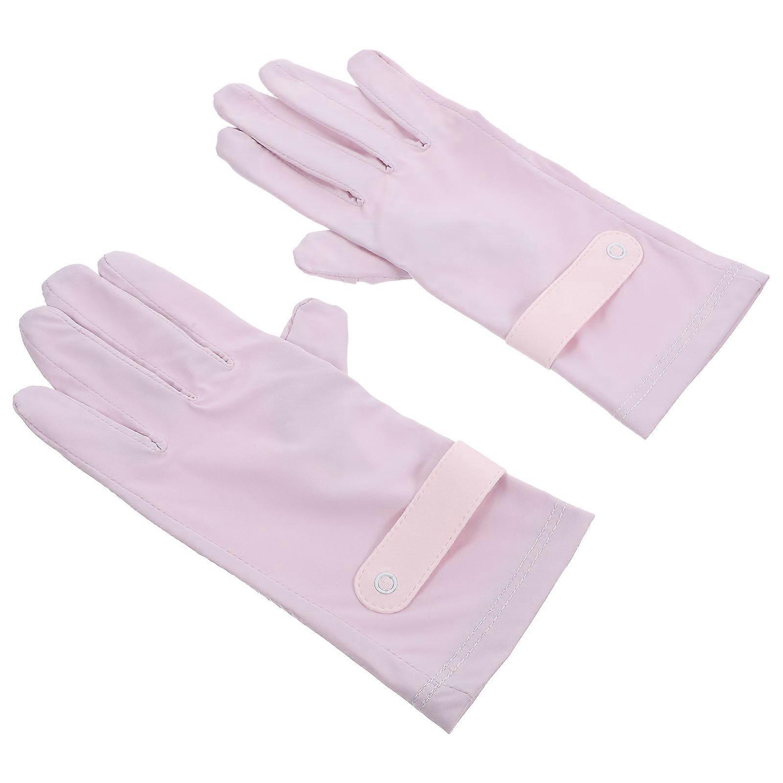 Breathable Bike Gloves Riding Gloves for Shock Absorption 1Pair Purple