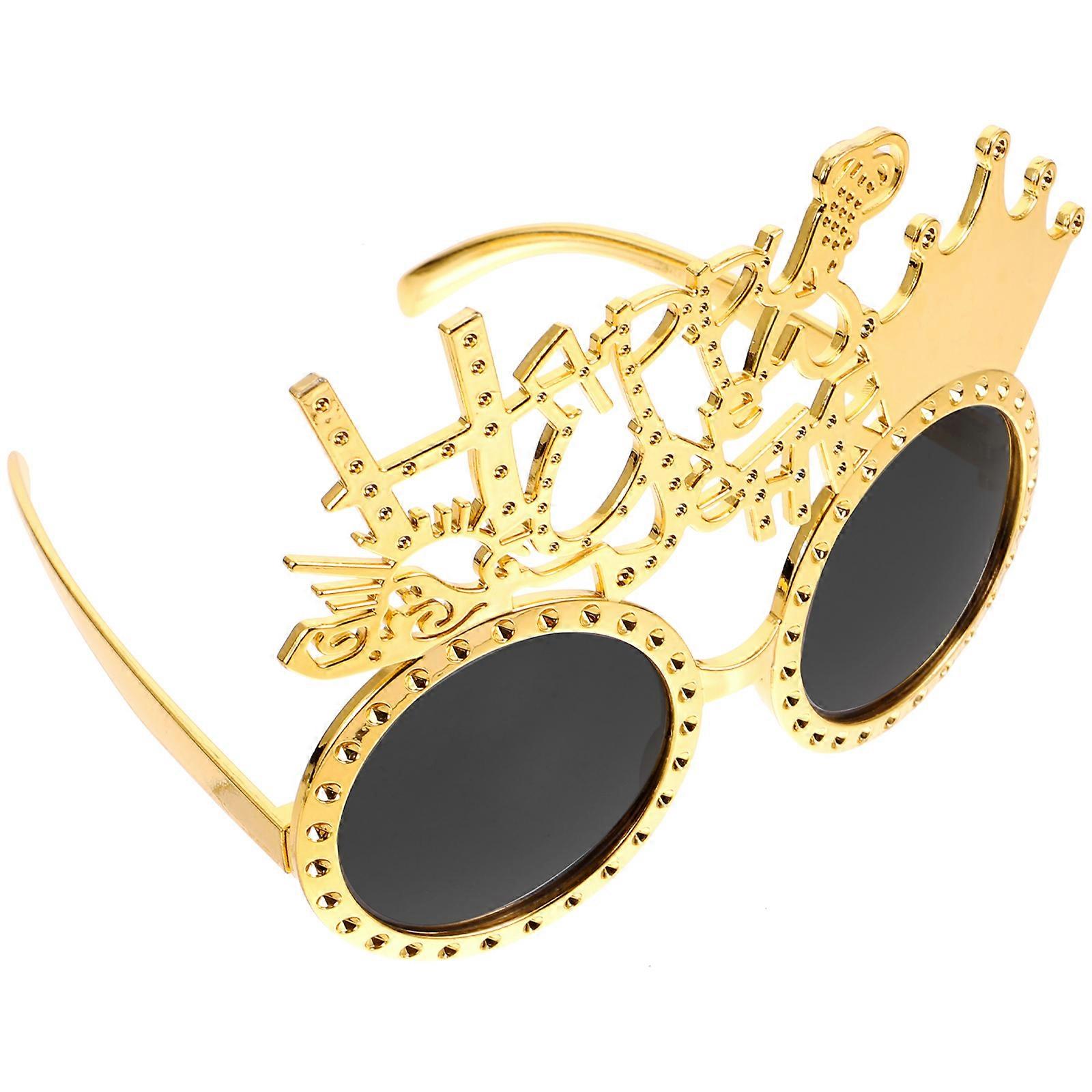 New Year Party Glasses 3Pcs Fun Sunglass Photo Prop for Festive Use