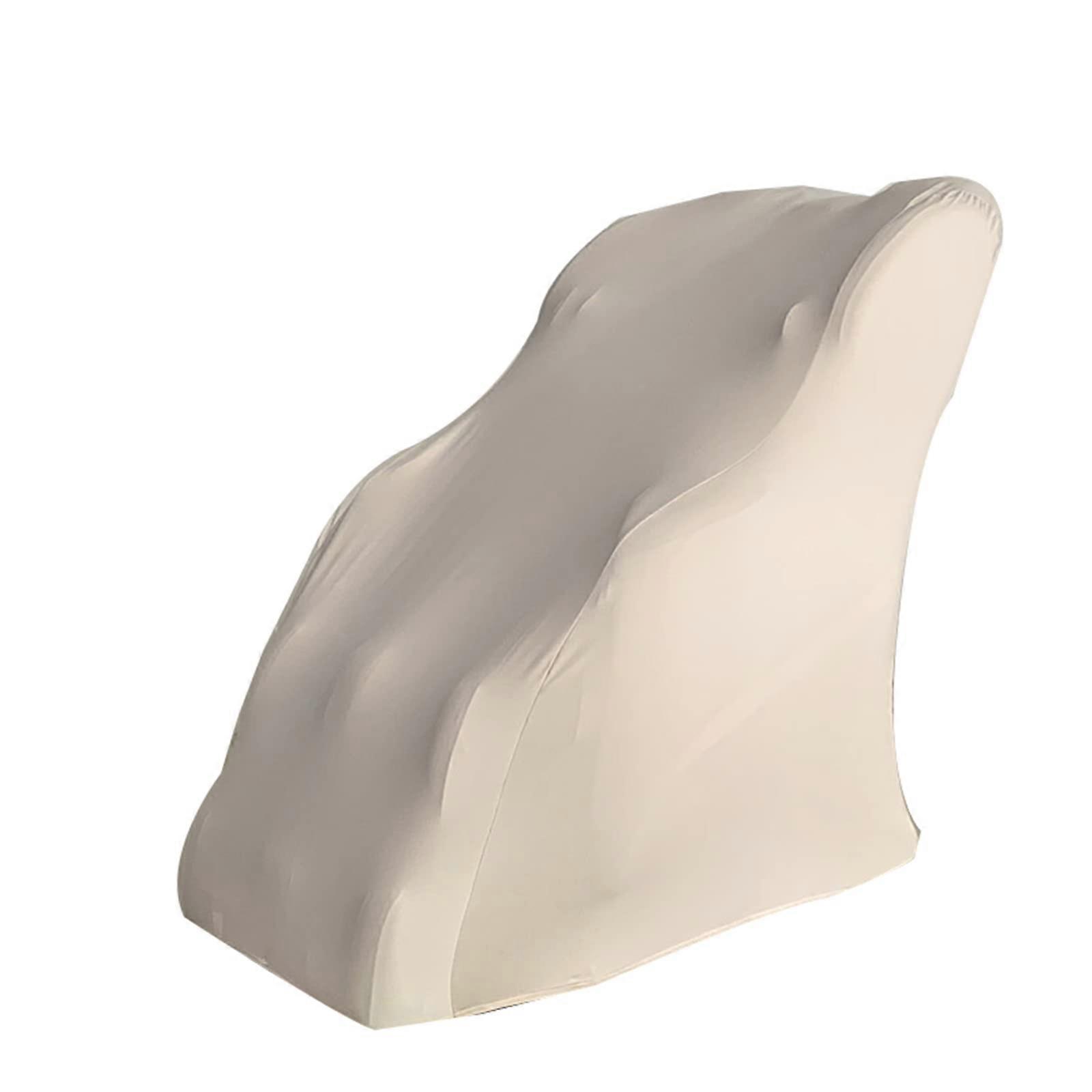 Massage Chair DustProof Cover Beige Size M For All Massage Chairs Soft Stretch Fabric Zero Gravity Shiatsu