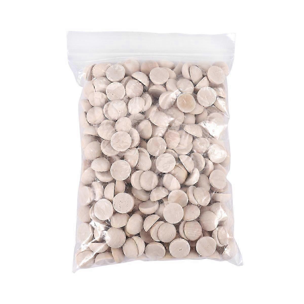 300Pcs Split Wood Balls Unfinished Half Wooden Balls Half Round Craft Balls for DIY Craft Arts Chris