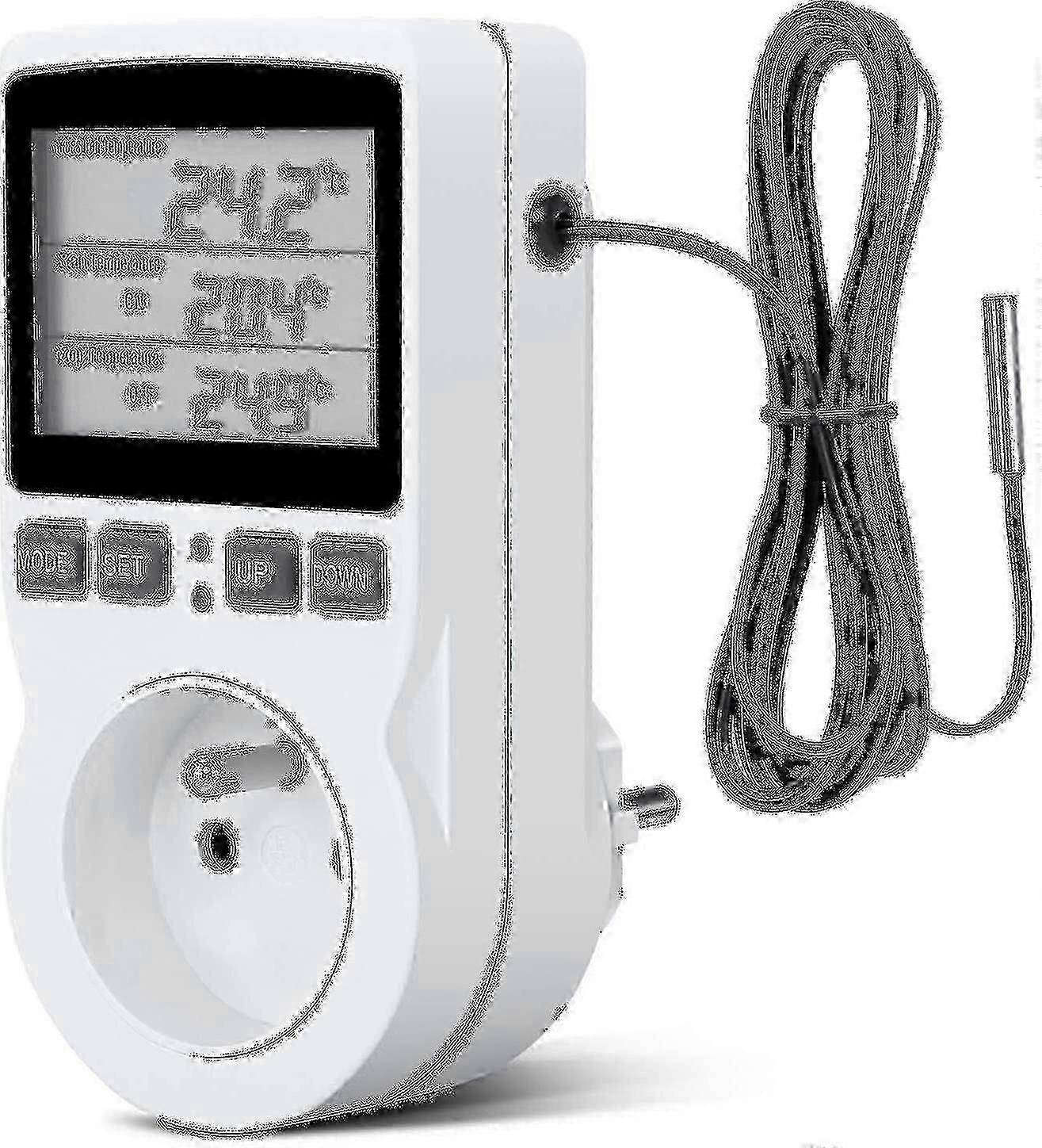 Digital Temperature Controller with LCD Display for Greenhouse and Farm Use - 230V Socket
