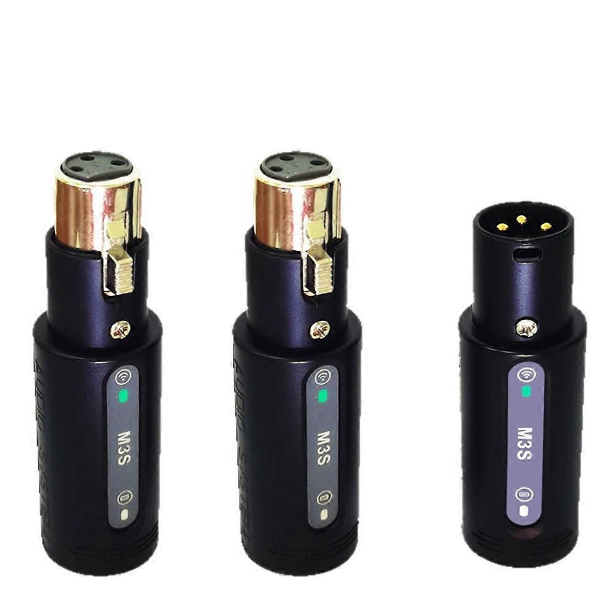 2.4GHz Wireless Microphone Adapter Built-in Mic Booster Wireless Mic Converter Adapter High-Resolut