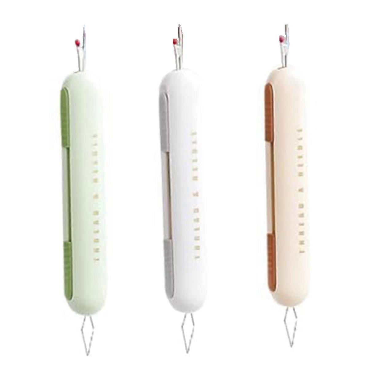 2 in 1 Needle Threader Seam Ripper, Needle Threading and Seam Kit 3PC