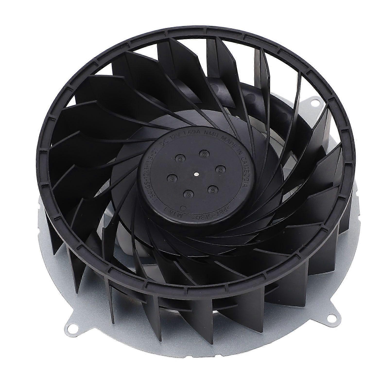 Internal Cooling Fan for PS5 Slim Console ABS Aluminium Alloy Efficient Heat Dissipation Quiet 19 Blade Replacement Cooler Fan