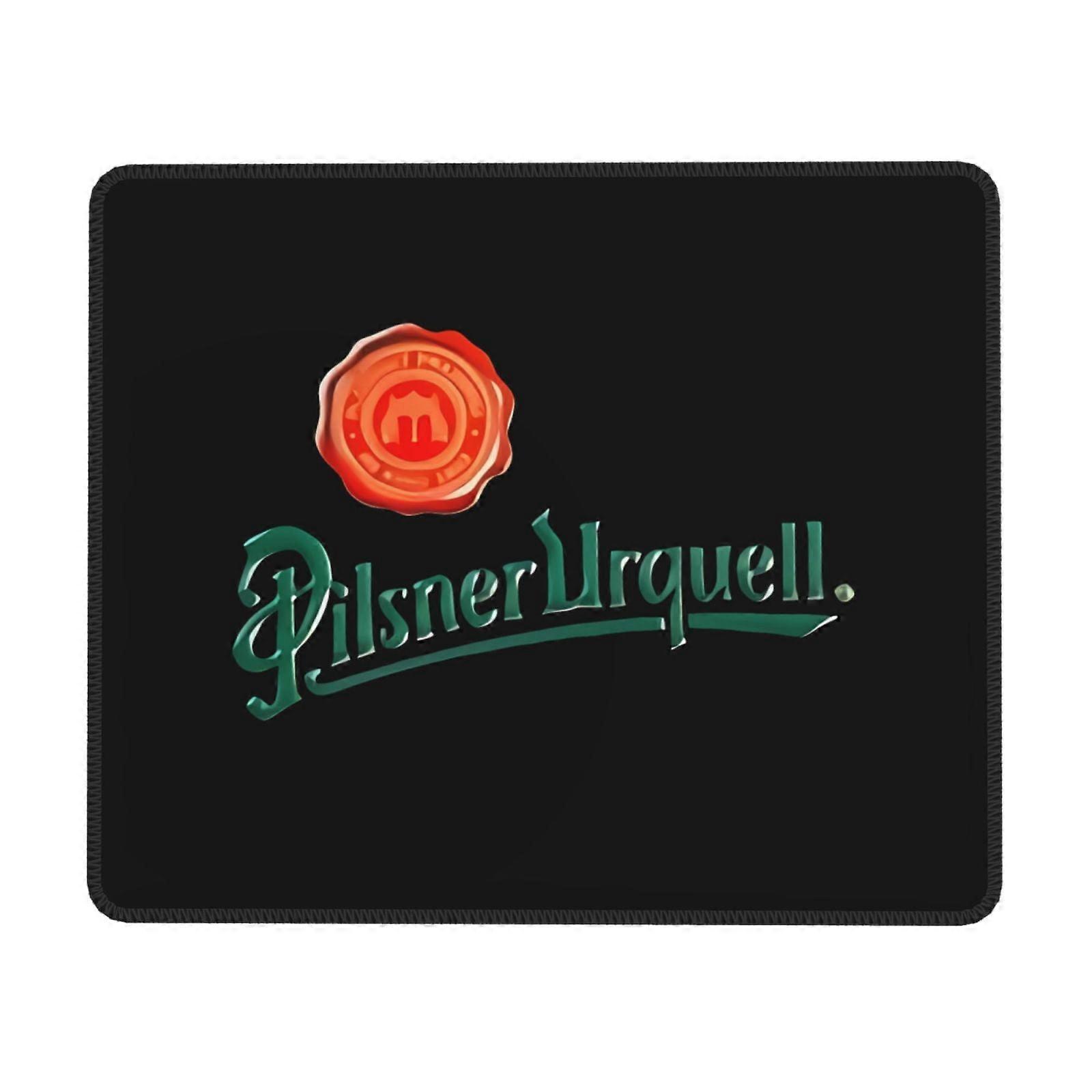 Pilsner Urquell Gummilås Edge Musemåtte, Kontor Skrivebordsmåtte, Skriveblok, Multi Code Game pad Musemåtter til computere Laptop Mus Musemåtte