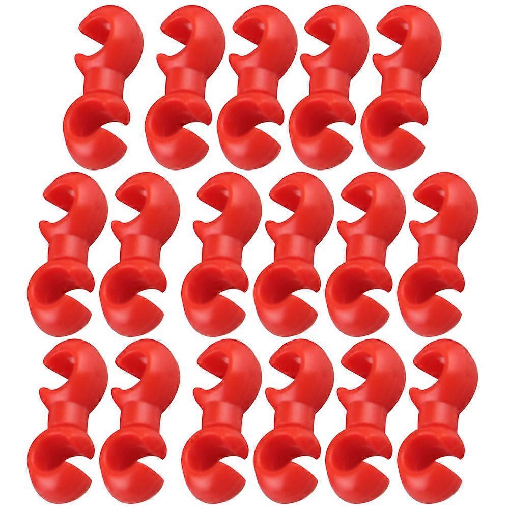 Derailleur Cable for Mountain Bikes 80Pcs Red Plastic