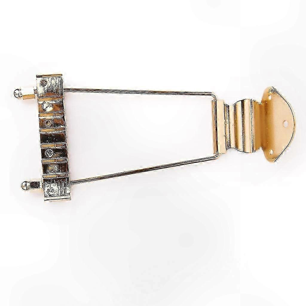 Archtop Guitar Tailpiece with Gold Plating for 6-String Models Performance Upgrade