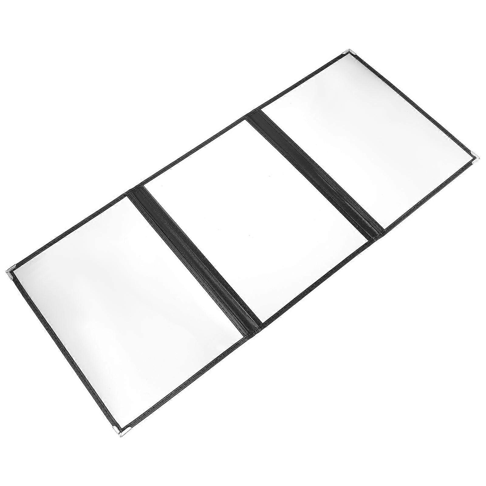 Durable Transparent PVC Menu Cover Binder for Recipes and Menus 6 Pieces