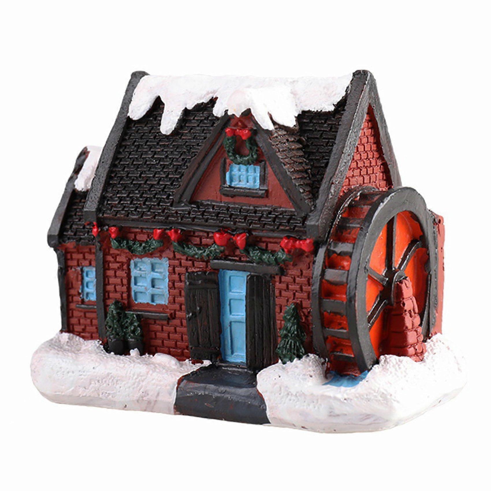 Brightness LED Light Up Mini Village House Scene Christmas A