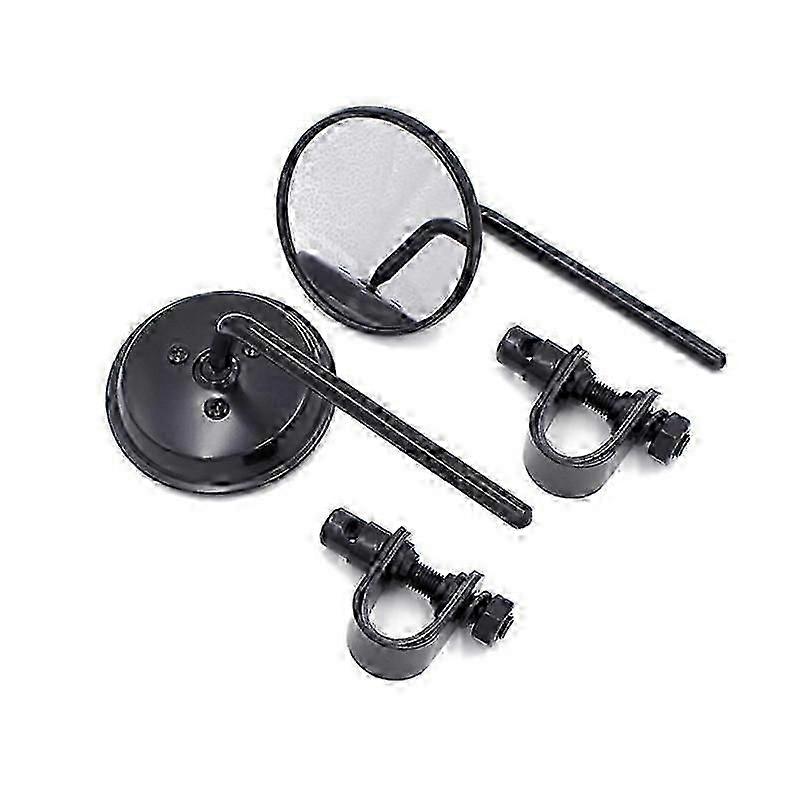 1 Pair Motorbike Reflector Mirror Adjustable Handle Bar End Rearview Side Mirror
