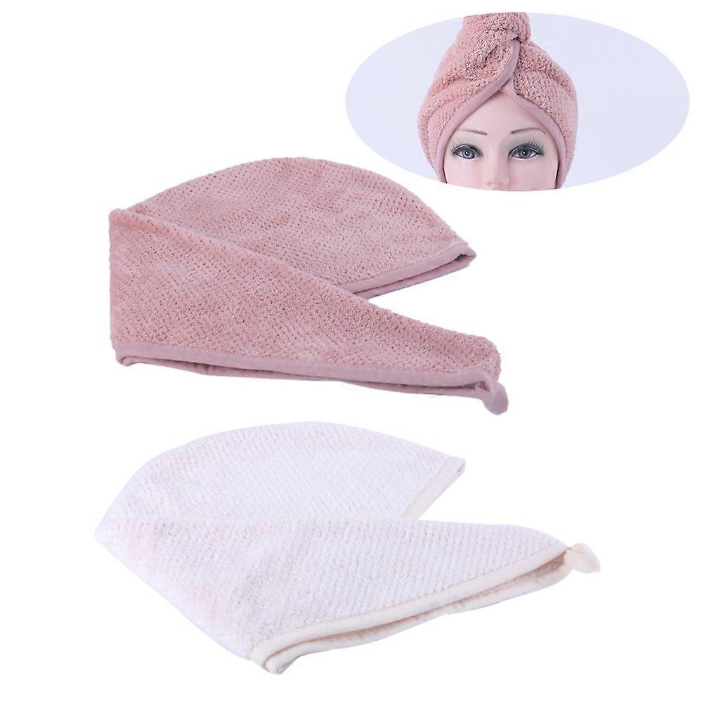 Hair-Drying Cap Microfiber Towel for Hair Drying 2Pcs Assorted