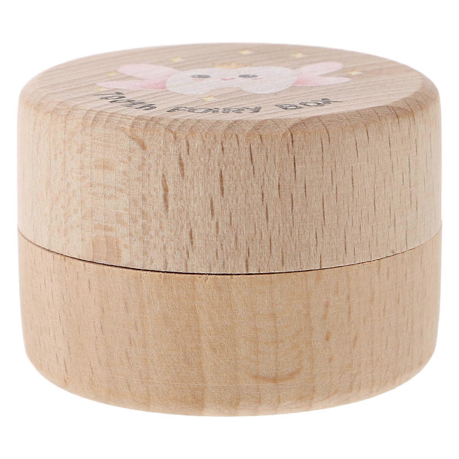 4Pcs Baby Tooth Collection Box With Fine Craftsmanship 5.00X5.00X3.50CM Beige For Infants Tooth Holder