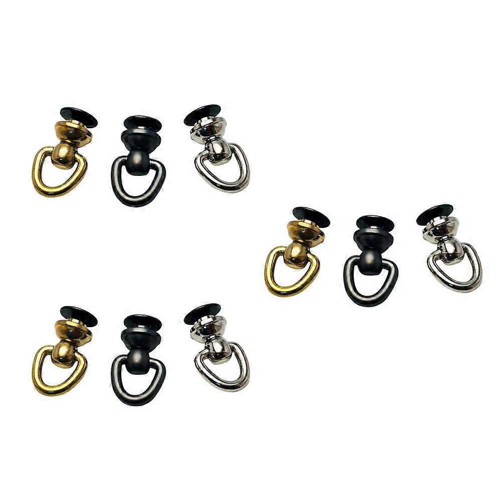 Horseshoe Buckle Luggage Accessories for Decor 9Pcs Screw in Rotating Buttons