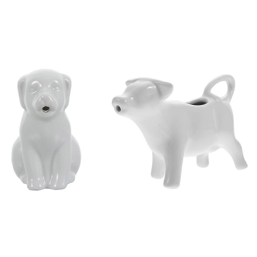 Milk Jug Animal Creamer Ceramic Pitcher for Storage 2Pcs Pack