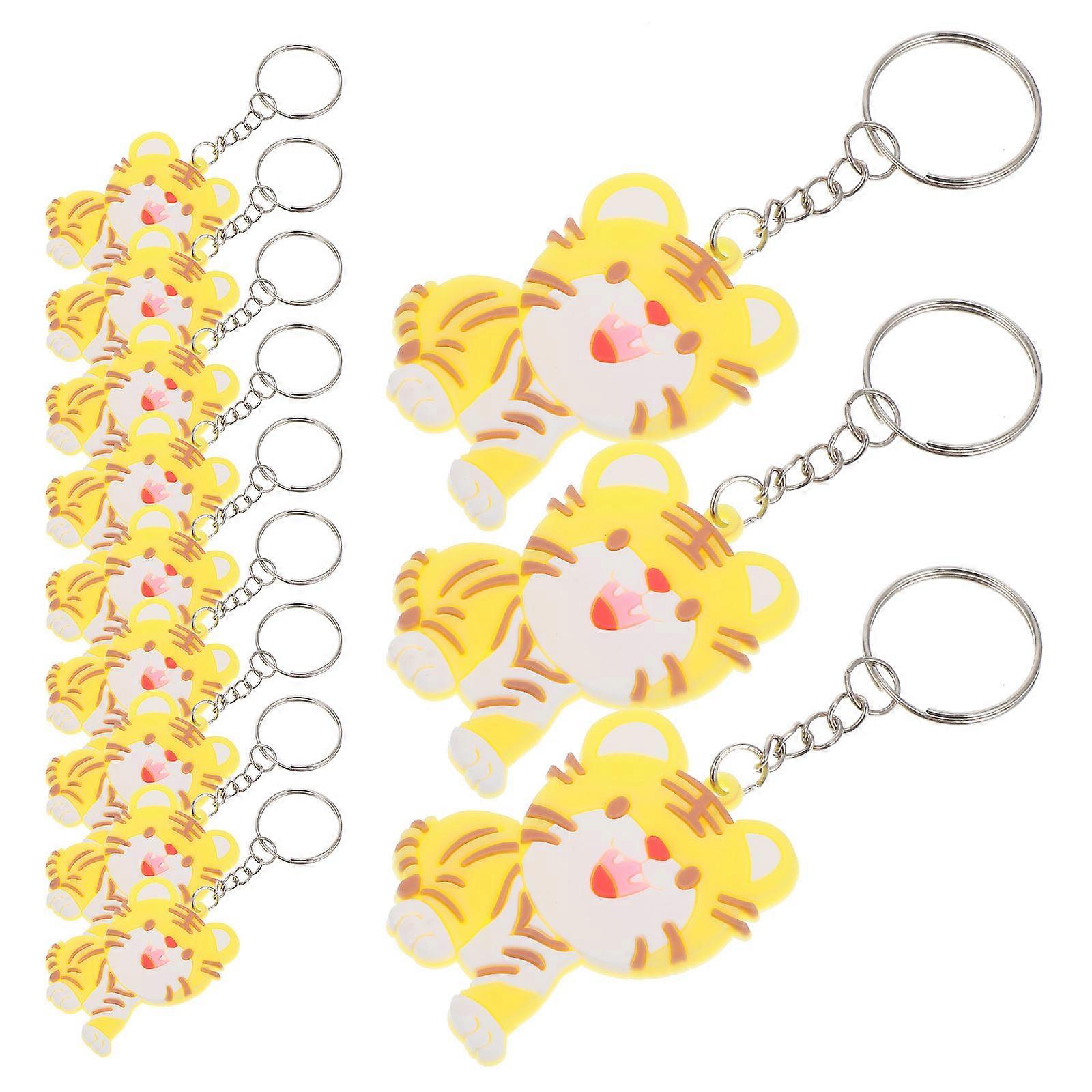 Decorative Key Chain Tiger Pendant for Decoration 21Pcs Pack